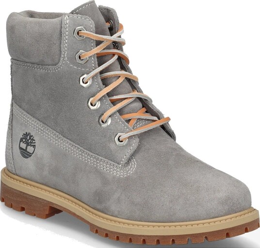 Timberland 6 Inch Lace Up Boot - MD GREY SUEDE - 36