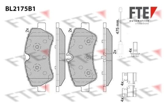 Bremseklosser FTE 9011087 Bremseklosser FTE 9011087