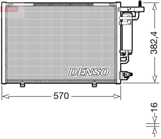 Kondensator DENSO DCN10052 Kondensator DENSO DCN10052