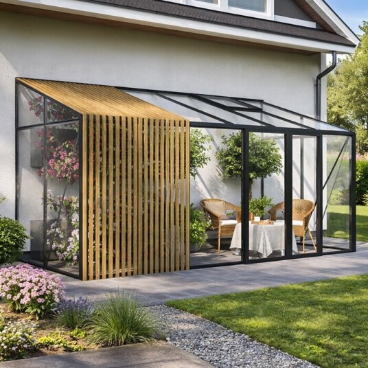 Veggdrivhus Accoya Fusion | Aluminium – Begrenset utgave Veggdrivhus