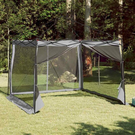 Innertelt med tak Grå og Oransje 303 x 303 x 196 cm taft Innertelt med tak Grå og Oransje 303 x 303 x 196 cm taft