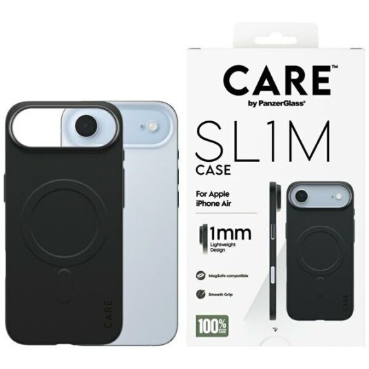 CARE PanzerGlass SL1M Slim Mobildeksel iPhone Air med MagSafe Svart