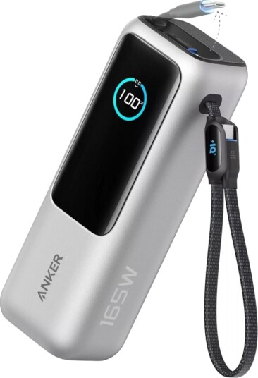 Anker 25 000 mAh Powerbank 165W Sølv Anker 25 000 mAh Powerbank 165W Sølv