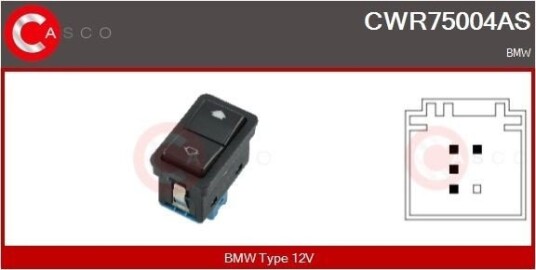 Bryter, vindusheis CASCO CWR75004AS Bryter, vindusheis CASCO CWR75004AS