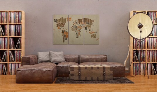 Bilde Map of the world 90x60 Artgeist sp. z o. o.