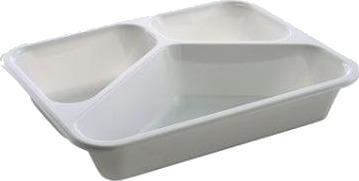 Bakke 3 Rum 2227 3F 200/285/520 Ml 227X178x43 Mm Cpet Hvid,420 Stk/Krt