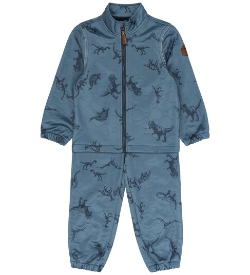 Mikk line Soft Thermal Set Warm Aop Blue 140