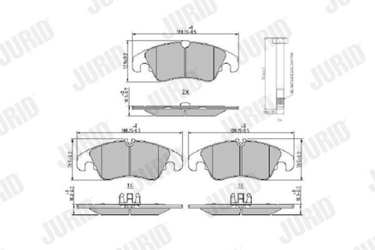 Bremseklosser JURID 573944J