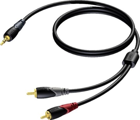 Procab Classic Series Cla711 Lydkabel Mini-Phone Stereo 3.5 Mm Hann Til Rca X 2 Hann 5 M Procab Classic Series Cla711 Lydkabel Mini-Phone Stereo 3.5 Mm Hann Til Rca X 2 Hann 5 M