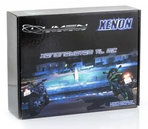 Lumen Xenonsett til MC. 6000k. H4. 55W. Tynn ballast. Perfekt til MC eller ATV. 3 4 ganger mer lys.
