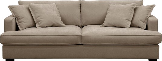 Rossita Lyx 2,5 seters ekstra dyp sofa i stoff Brun