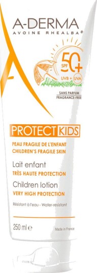 A-DERMA Protect Kids Children Lotion Spf50+ - 250 Ml. Sun Solkrem Personlig Pleie