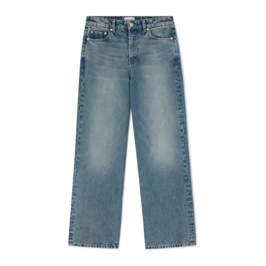 Ganni Dame Jeans Blå W25 L32,