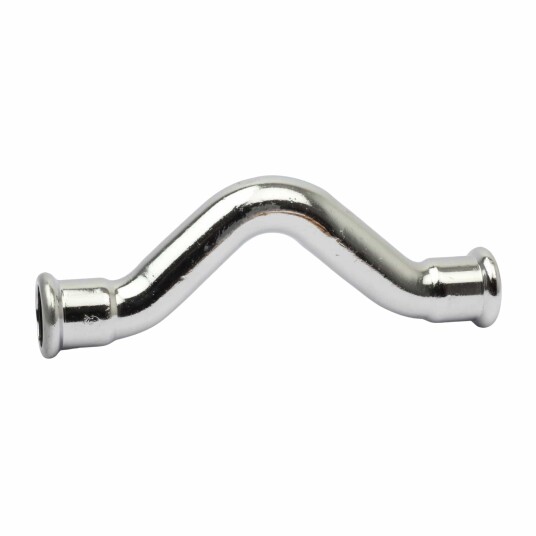 Altech CU S bend Pressfitting   Forkrommet med 2 Muffe 12mm