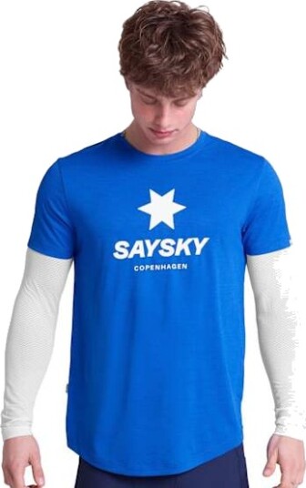 Saysky Logo Combat Pro T Shirt Herre Blue S