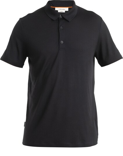 Icebreaker Men's Merino 150 Tech Lite III Short Sleeve Polo Black M