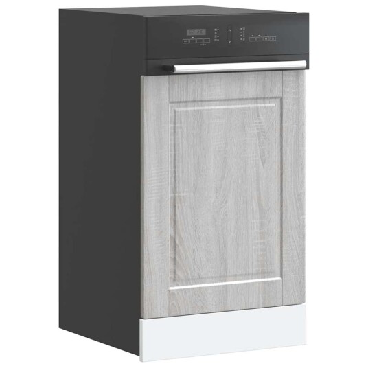Oppvaskmaskin panel Porto grå sonoma 45x1,5x67cm konstruert tre 8721158424792