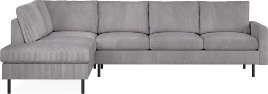 Peppe 4 seters Venstrevendt L formet Sjeselongsofa i Manchester Mørk grå Peppe 4 seters Venstrevendt L formet Sjeselongsofa i Manchester Mørk grå