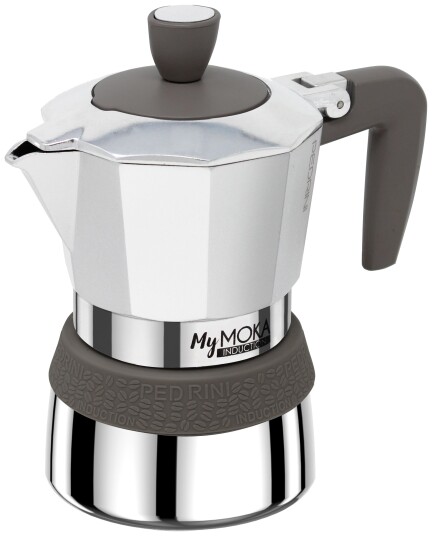 Pedrini MyMoka Induksjon Espressokanne Brun/Rustfritt St??l 6 kopper Pedrini MyMoka Induksjon Espressokanne Brun/Rustfritt St??l 6 kopper