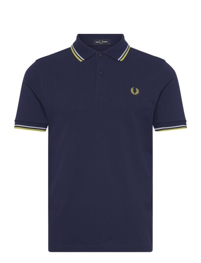 Fred Perry The Twin Tipped Fp Shirt   Navy   M