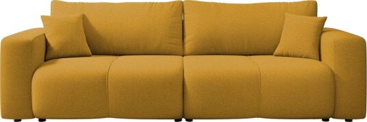 Flo Sovesofa 3 seter i Plysj Gul