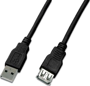 Wirewin Usb A-A Mf 1.0 Sw 1 M Usb A Usb A Usb 2.0 Hankjønn/Hunkjønn Sort