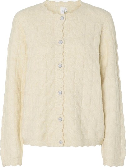 YAS   Kardigan yasBubera LS Knit Cardigan   Grå