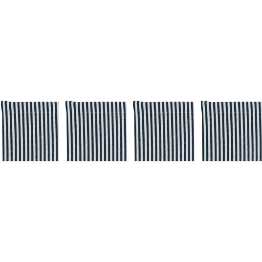 Diyti Narrow Stripe Glassunderlag 10x10 cm 4 pk Marineblå Diyti Narrow Stripe Glassunderlag 10x10 cm 4 pk Marineblå