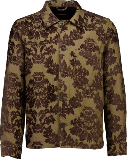 Lindbergh Jacquard Overshirt DUSTY BROWN M Lindbergh Jacquard Overshirt DUSTY BROWN M