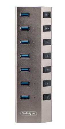 StarTech.com 5G7AIBS-USB-HUB-EU USB-hub - 7 porter - Grå StarTech.com 5G7AIBS-USB-HUB-EU USB-hub - 7 porter - Grå