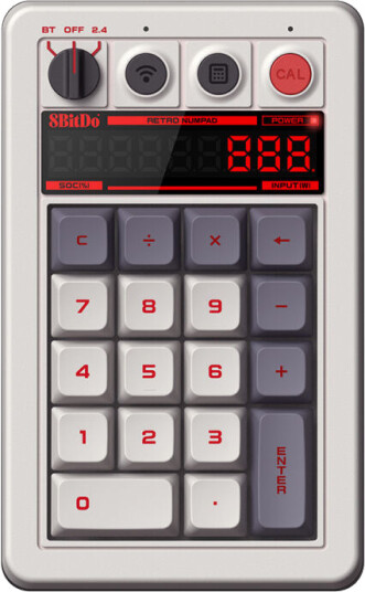 8Bitdo Retro 18 Trådløs Numpad N Edition med Bluetooth og USB