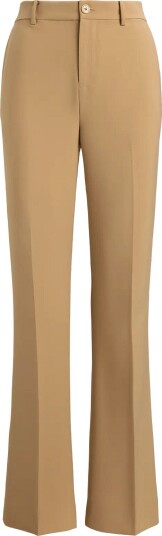 Lauren Ralph Lauren Stretch Crepe Straight Pant Brown 12 R