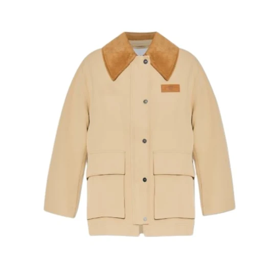 Ganni Dame Jakker Beige 2XS/XS