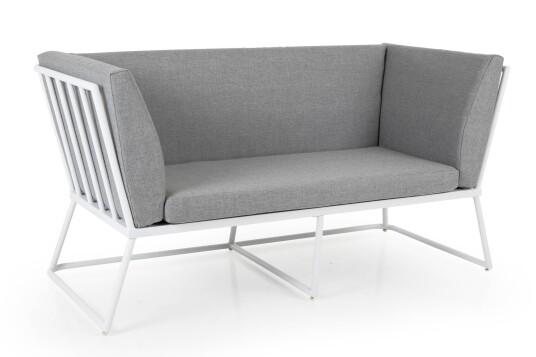 Brafab Vence 2-seter sofa Hvit med grå pute Hvit