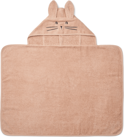 Liewood Vilias rabbit badcape håndkle med hette 60x80 cm Pale tuscany Liewood Vilias rabbit badcape håndkle med hette 60x80 cm Pale tuscany
