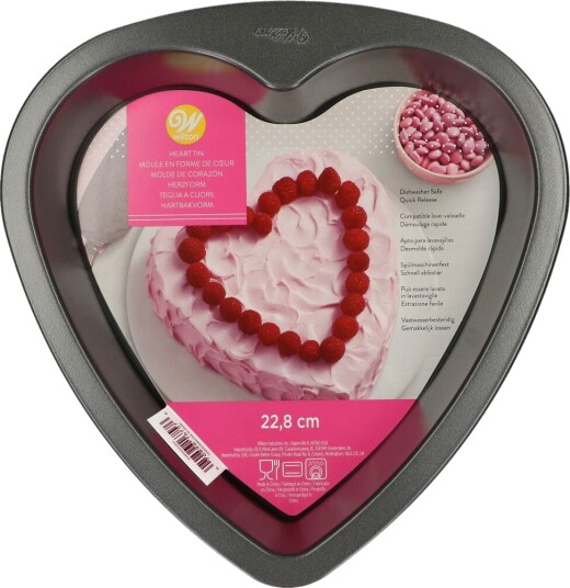 Wilton Hjerteform 22cm | Slikkepott.No