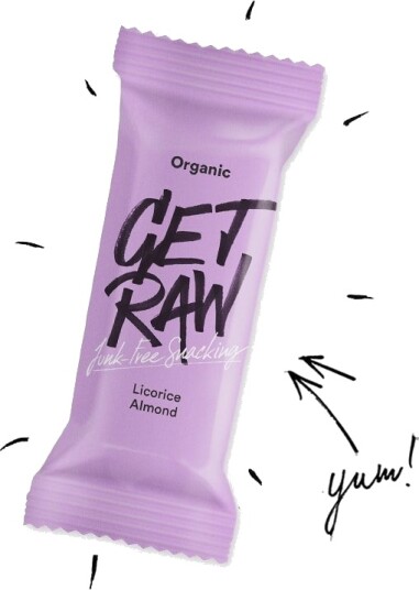 Get Raw Organic Bar Licorice & Almond 42g Get Raw Organic Bar Licorice & Almond 42g