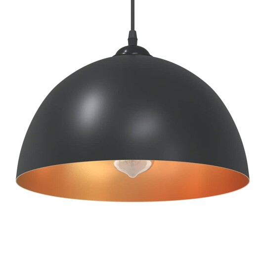 R 2 Stk Høydejusterbar E27 Svart Ø 30cm Metall R 2 Stk Høydejusterbar E27 Svart Ø 30cm Metall