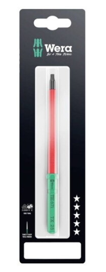 Wera Kraftform Kompakt Vde 67 I Tx 25 X 157 Mm Tie Sb Elektriker Torx Udskiftelig Klinge Tx 25
