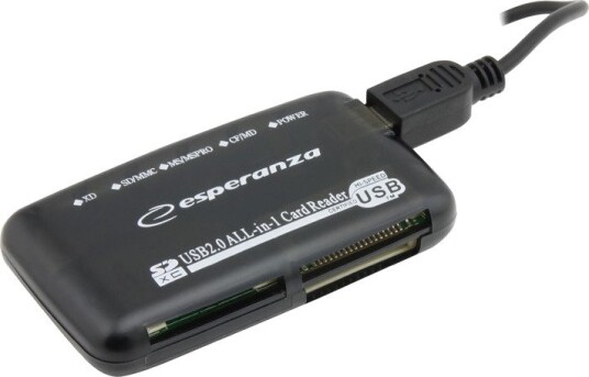 Esperanza EA117 Minnekortleser USB 2.0 All-in-One Esperanza EA117 Minnekortleser USB 2.0 All-in-One