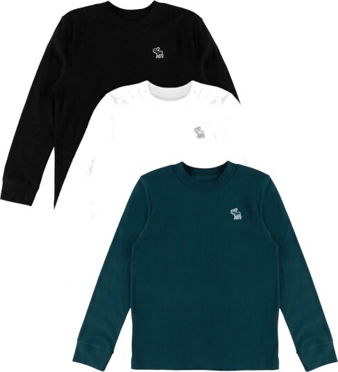 Abercrombie & Fitch Gensere 3 pack Koksgrå/Grønn/Hvit Abercrombie & Fitch 11 12 år 146 152 Genser Svart