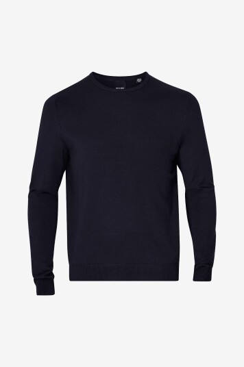 Only & Sons Genser onsWyler Life LS Crew Knit Blå Only & Sons Genser onsWyler Life LS Crew Knit Blå