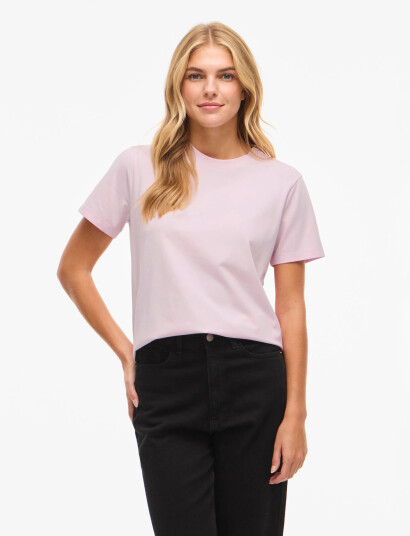 Vila Vinora S/S T-Shirt - Noos - Pink - S
