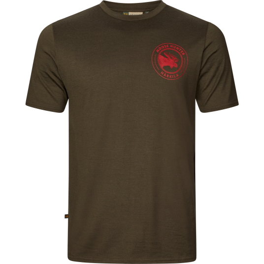 Härkila Men"s Game Short Sleeve T-Shirt Willow Green Moose M