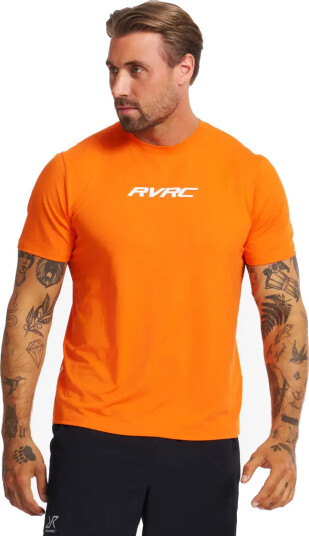 Revolutionrace Direction Active T shirt Herre Persimmon Orange XS Herre Overdeler T skjorter
