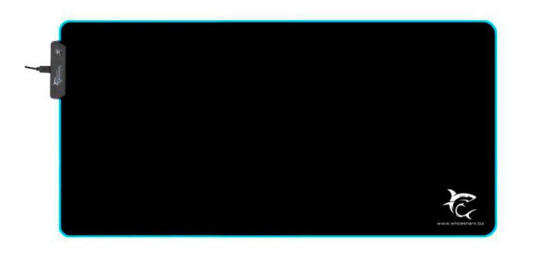 White Shark MP 1861 Musematte m/LED 80x35cm Svart