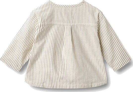 Wheat Skjorte Bjørk Dark Blue Stripe Baby (86 / 1,5 år)