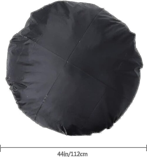 112cm Utendørs Rund Svart Vanntett BBQ Grilltrekk Støvtrekk Patio Bålpanne Trekk 112cm Utendørs Rund Svart Vanntett BBQ Grilltrekk Støvtrekk Patio Bålpanne Trekk