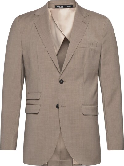 Selected Slhslim Myloelton Wool Blz Noos Beige 48