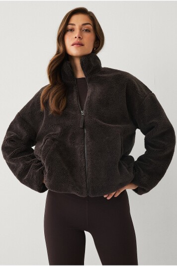 Ellos STUDIO   Jakke Fury Soft Pile Jacket   Brun